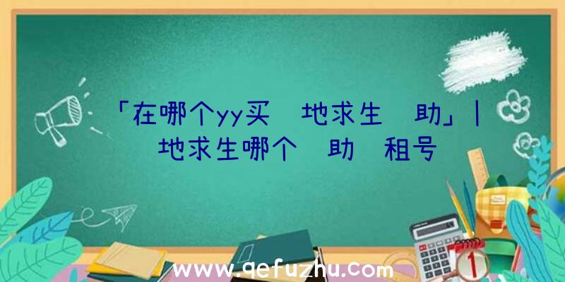 「在哪个yy买绝地求生辅助」|绝地求生哪个辅助过租号